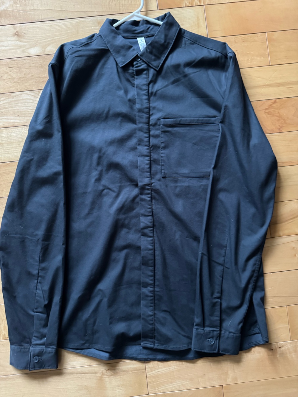 lululemon athletica Black Long-Sleeve Button-Up Shirt